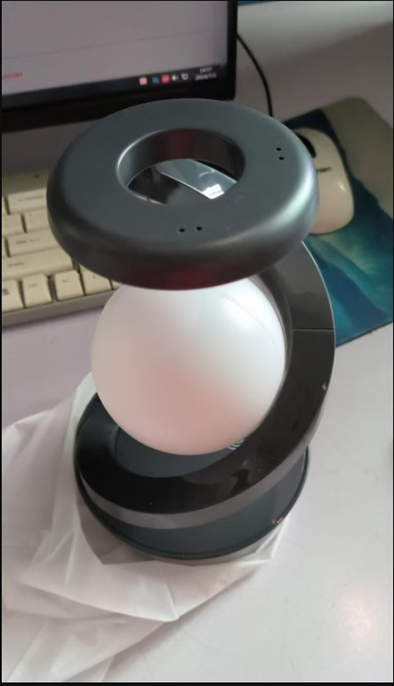 Rotating Moon Desk Lamp with Phone Wireless Charging Sensor Control 