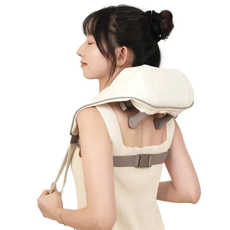 Shoulder and Neck Massager. Korea 26W Bldc Massager Shoulder and Neck Multifunctional Kneading Hot Compress Massage Shawl