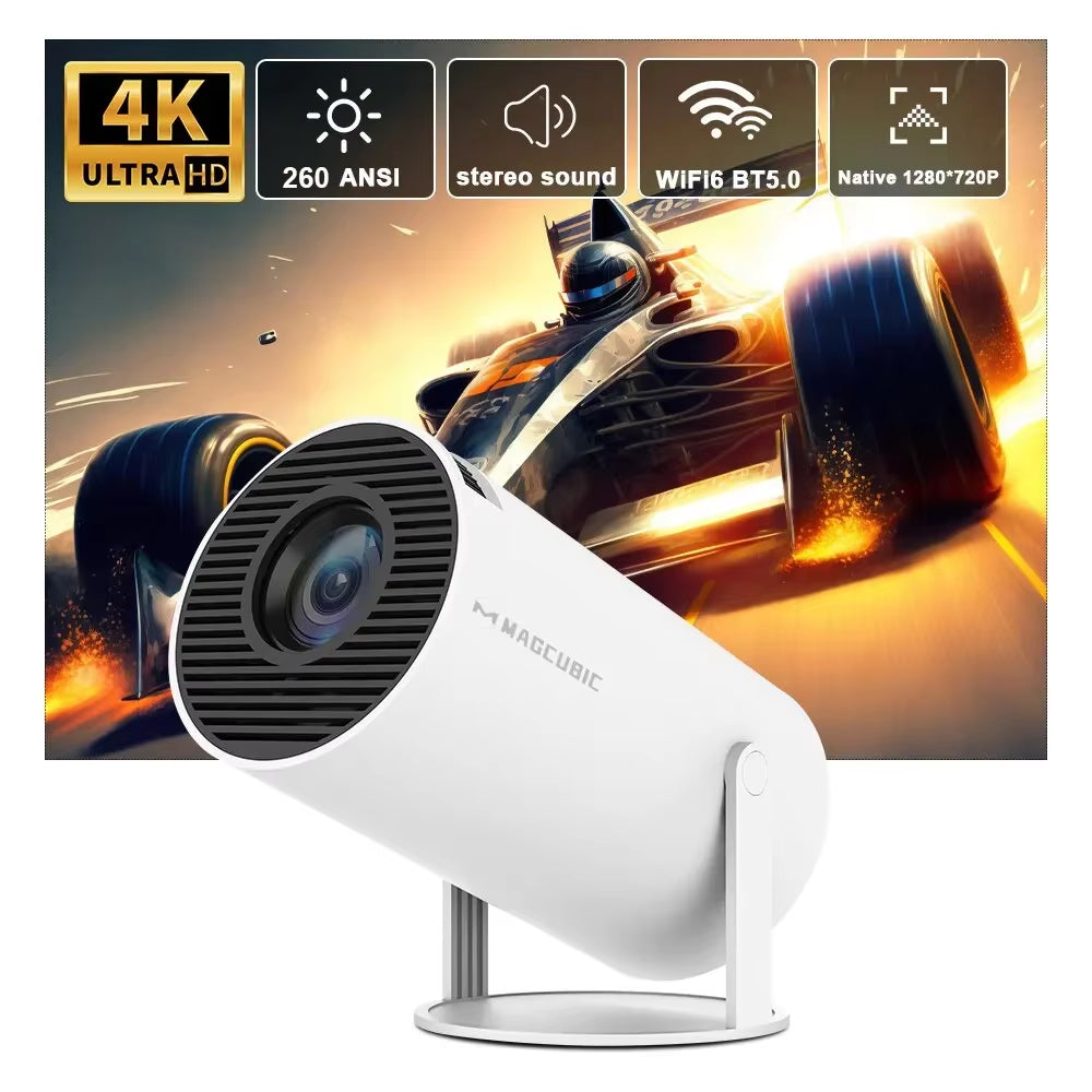 HY300 Pro 4K Android 11 Dual Wifi6 260ANSI All winner H713 BT5.0 1080P 1280*720P Home Cinema Outdoor Projector