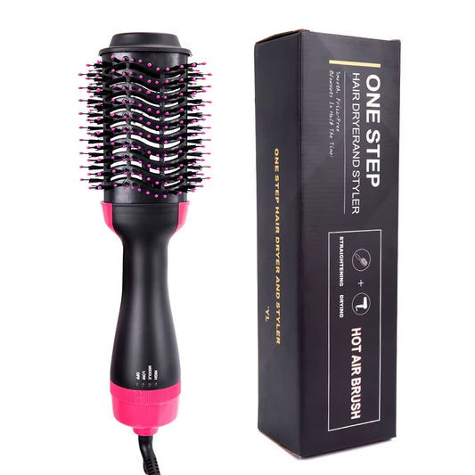 LISAPRO 3 in 1 Hair Dryer Hot Air Brush Volumizer One-Step Hair Dryer & Hair Straightener Curler