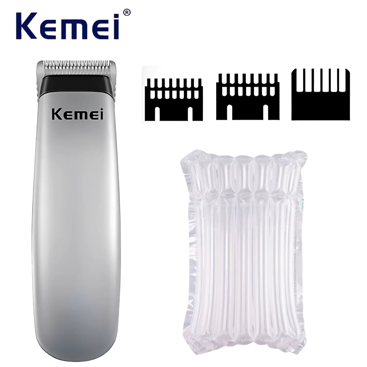 Kemei Mini Hair Clipper Portable Hair Trimmer. Barber Hair Cutting Machine. Ergonomic Design Trimmer Machine.