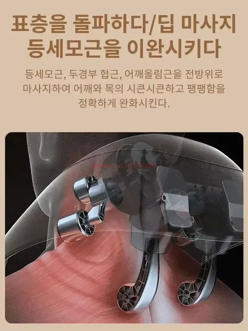 Shoulder and Neck Massager. Korea 26W Bldc Massager Shoulder and Neck Multifunctional Kneading Hot Compress Massage Shawl