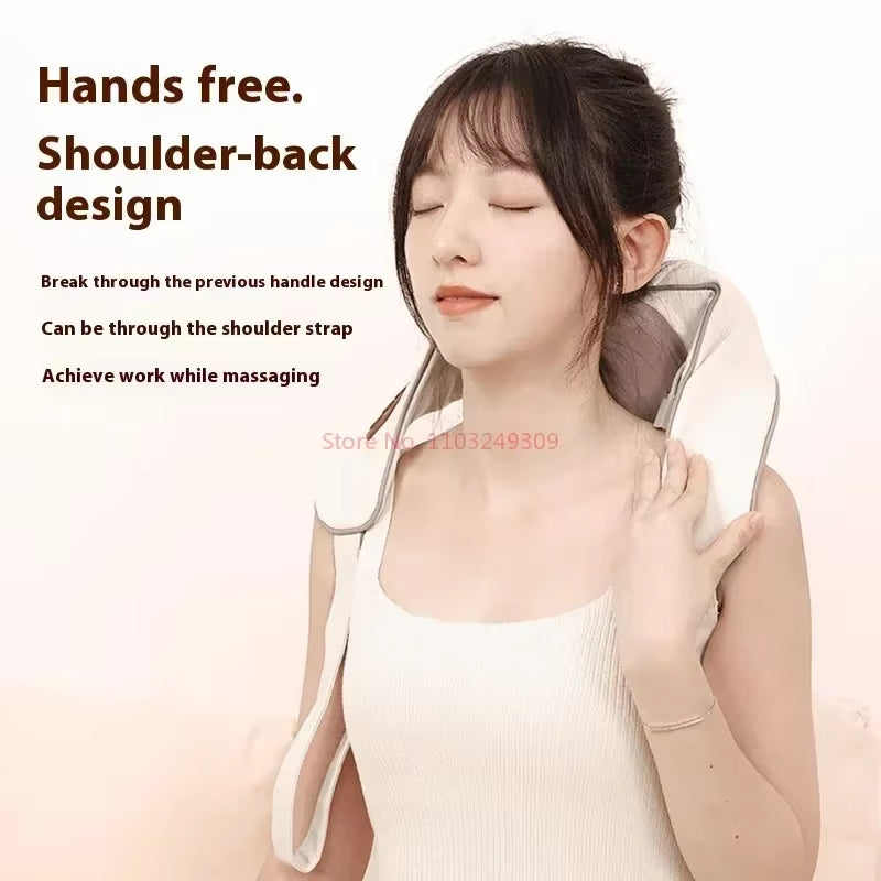 Shoulder and Neck Massager. Korea 26W Bldc Massager Shoulder and Neck Multifunctional Kneading Hot Compress Massage Shawl