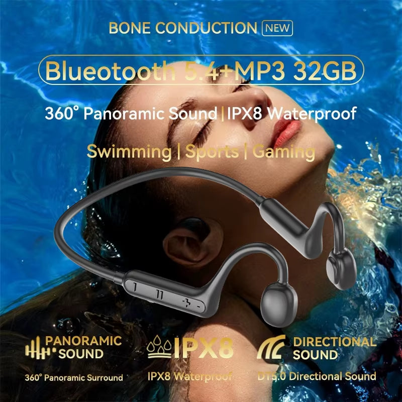 Xiaomi Bone Conduction Bluetooth Headset Waterproof Neck Wearing Wireless Headset High Power Stereo Sound Boot 168 Hours Headset