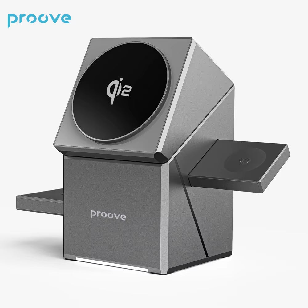 Qi2 Wireless Charger Charging Station Rotation 3 in 1 Fast Charging for Iphone 16/15/14/13 /12Pro Max，Iwatch and Airpods